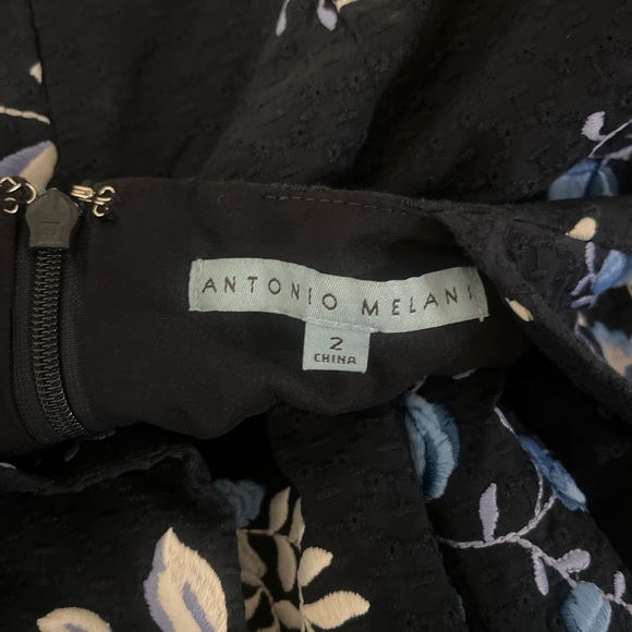 ANTONIO MELANI Blue and White Floral Dress - Picture 12 of 12